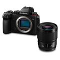 Panasonic LUMIX DC-S5E-K S5 Full Frame Mirrorless Camera with 50mm F1.8 lens, 4K 60P Video Recording with Flip Screen and Wi-Fi, L-Mount, 5-Axis Dual I.S, (Black)