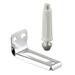 Prime-Line Bi-Fold Door Pivot Bracket in Gray/White | 1.32 H x 4 W x 5.38 D in | Wayfair MP6673-B