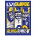 Phenom Gallery Los Angeles Rams Super Bowl LVI Champions 18'' x 24'' Serigraph Print