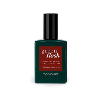 manucurist GREEN LED gel Nagellack 780001 - ROUGE 15 ml Braun