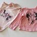 Disney Shirts & Tops | Lot Of 2 Toddler Girls Disney Jumping Beans Long Sleeve Shirts Size 12m | Color: Red/Pink | Size: 18mb