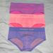 Victoria's Secret Intimates & Sleepwear | 3 Victorias Secret Seamless Panties | Color: Green/Pink | Size: M