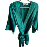 Victoria's Secret Intimates & Sleepwear | Gold Label Victoria’s Secret Vintage Emerald Green Robe One Size | Color: Green | Size: Os