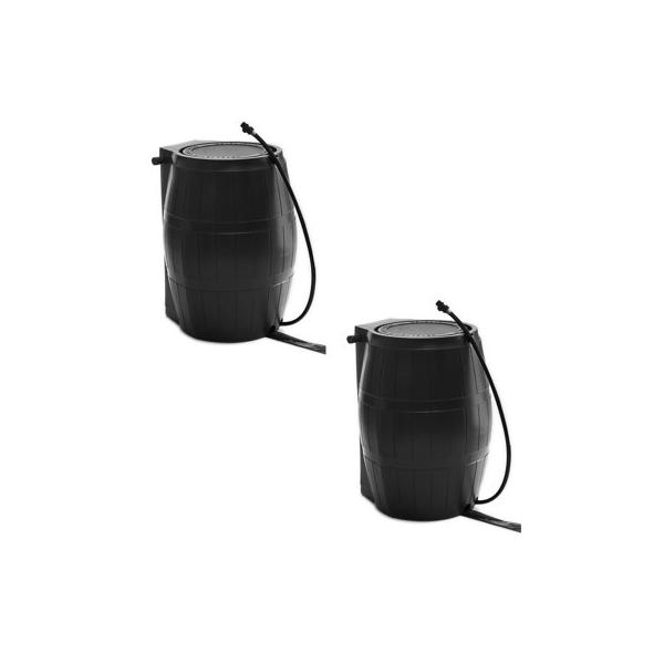 fcmp-outdoor-50-gallon-bpa-free-home-rain-water-catcher-barrel,-black-plastic-in-black-brown-|-32-h-x-24-w-x-24-d-in-|-wayfair-2-x-rc4000-blk/
