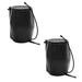 FCMP Outdoor 50-Gallon BPA Free Home Rain Water Catcher Barrel Plastic in Black | 32 H x 24 W x 24 D in | Wayfair 2 x RC4000-BLK