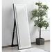 Everly Quinn Alexious Beveled Lighted Accent Mirror Wood/Glass in White | 36 H x 28 W x 1.8 D in | Wayfair C9B53C963DC64E0FB84745B8BC7A6F04