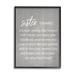 Trinx Sister Definition Family Inspired Phrases Grey Pattern Canvas in Black/Gray/Green | 30 H x 24 W x 1.5 D in | Wayfair