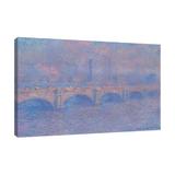 Red Barrel Studio® Waterloo Bridge, London, At Sunset by Claude Monet - Wrapped Canvas Print Canvas | 16 H x 24 W x 1.5 D in | Wayfair