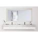 Milliner Traditional Bathroom/Vanity Mirror Wood in Brown Laurel Foundry Modern Farmhouse® | 30 H x 43.5 W x 1.25 D in | Wayfair