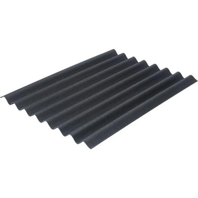 Bitumenwellplatte Easyline 100 x 76 cm 2,6 mm schwarz Kunststoffbedachung - Onduline Image