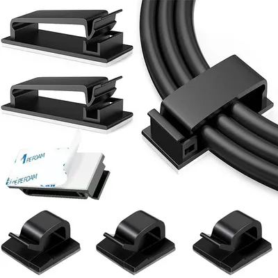 Serre-câble auto-adhésif support de fil organisateur de câble USB pince de gestion de fil de
