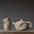 Théière en pierre imitation pierre dure une tasse à thé deux tasses à thé poterie brute de boue