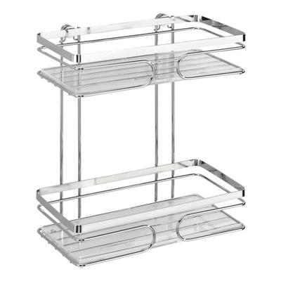 Wenko Wandregal »Premium« Edelstahl silber, 24x27x13.5 cm
