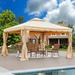 EROMMY 12 x 12 Outdoor Canopy Gazebo Double Roof Patio Gazebo