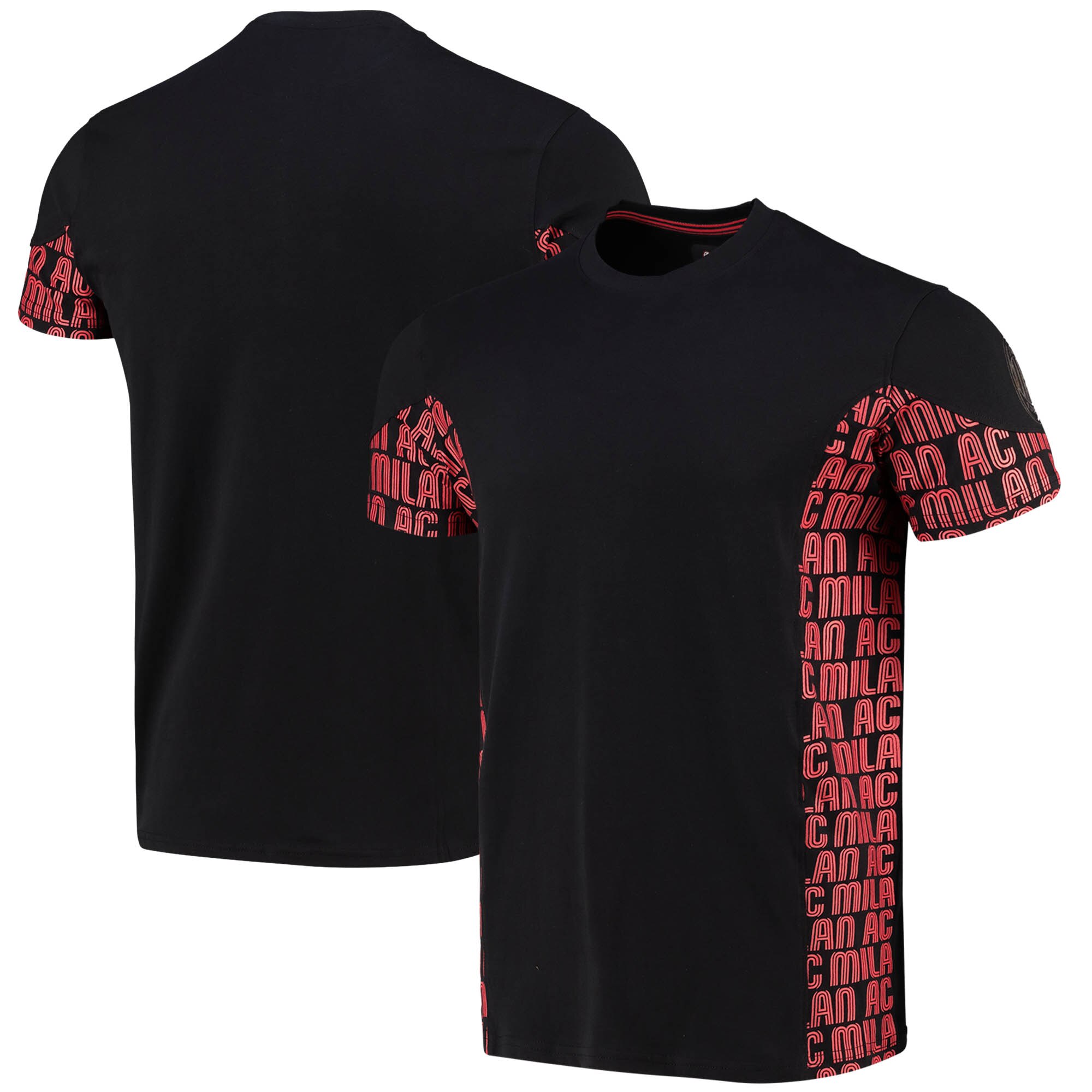 AC Milan AOP T-Shirt - Schwarz/Rot - Herren Image