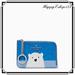 Kate Spade Bags | Kate Spade Arctic Friends Polar Medium I-Zip Cardholder Key Ring Wallet | Color: Blue/White | Size: Os