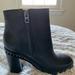 Coach Shoes | Coach Black Leather Ankle Boots With Studs Size 7 Great Condition | Color: Black | Size: 7