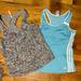 Adidas Tops | Bundle Women’s Workout Gym Tops / Tanks - Adidas Climacloud & Fabletics - M | Color: Blue | Size: M