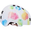 FISCHER BMX Fahrradhelm, Radhelm, Dirt Bike Helm Plus Splash, S/M, 54-59cm, bunt, mit integriertem LED-Rücklicht