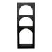 Noir Trading Inc. Aqueduct Stainless Steel Geometric Bookcase in Black | 59 H x 22 W x 14 D in | Wayfair GBCS240MTB-A