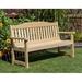 Red Barrel Studio® Wooden Garden Outdoor Bench Wood/Natural Hardwoods in Brown/Green/White | 36.5 H x 64 W x 24 D in | Wayfair