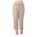 Dream Jeannes by Quacker Factory Jeggings - High Rise: Tan Bottoms - Women's Size 13