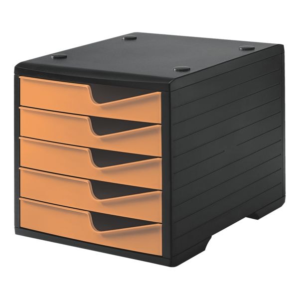 Styro Schubladenbox »styroswingbox« 5 Schubladen orange, 27x25.5x34 cm