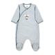 Sterntaler Baby Jungen Strampler GOTS Einteiler Emmi Strampler - Strampler Baby, Babystrampler - aus geringeltem Single Jersey - bleu, 50