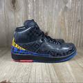 Nike Shoes | Air Jordan 2 Retro Bhm Youth Sz 5y / Women Sz 6.5 Black History Month Ci2972-007 | Color: Black/Blue | Size: 6.5