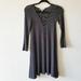 American Eagle Outfitters Dresses | American Eagle Soft & Sexy Black White Striped Long Sleeve Swing Dress Size Xxs | Color: Black/White | Size: Xxs