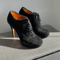 Gucci Shoes | Gucci Stiletto Oxford Bootie | Color: Black | Size: 6.5