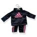 Adidas Matching Sets | Bnwt Adidas Baby Polka-Dot Tracksuit | Color: Black/Pink | Size: Various