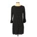 Old Navy Casual Dress - Shift: Black Polka Dots Dresses - Women's Size Small