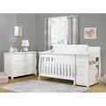 Sorelle Princeton 4-in-1 Convertible Crib & Storage Wood in Gray | 46 H x 35 W x 71 D in | Wayfair 1205R-WG