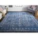 Blue 120 x 96 x 0.16 in Area Rug - Three Posts™ Leeson Floral Handmade Tufted Vallarta Area Rug Viscose/Cotton/Wool | Wayfair