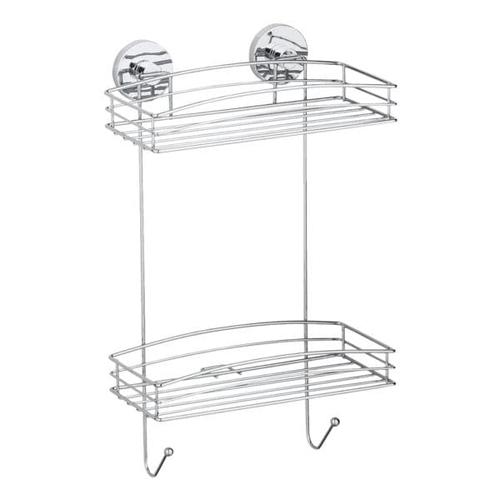 Wandregal »Vacuum-Loc« 2 Etagen, Wenko, 26 cm