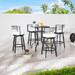 Patio Festival 4-Person Outdoor Bar Height Bistro Dining Set