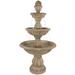 Sunnydaze 3-Tier Cornucopia Outdoor Backyard Garden Water Fountain - 61-Inch - 61"