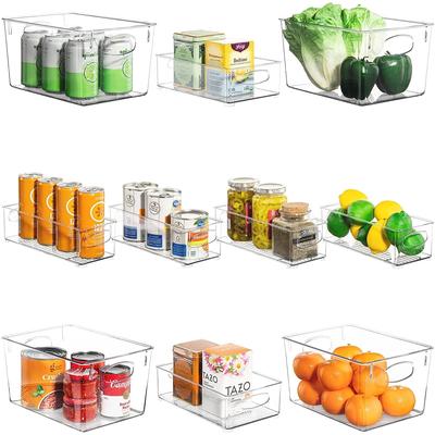 Sorbus Multi-Size/Type/Pack Clear Bin Organizer Set for Kitchen, Fridge and Pantry