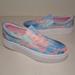 Nine West Shoes | Nine West Size 8.5 M Dally Pink Slip On Sneakers Loafers New Women's Shoes | Color: Blue/Pink | Size: 8.5