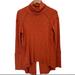 Anthropologie Tops | Anthro. (We The Free) Burnt Orange Asymmetrical Knit Top With Detailed Back | Color: Orange | Size: S