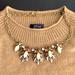 J. Crew Jewelry | J.Crew Statement Necklace Topaz, Violet Faceted Crystal Bling | Color: Gold/Purple | Size: 16”-22”