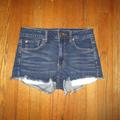 American Eagle Outfitters Shorts | American Eagle Hi-Rise Shortie Jean Shorts Sz 8 | Color: Blue | Size: 8