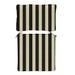 Replacement Seat and Back Cushion with Zipper - 26x42 - Fast Dry, Canopy Stripe Black/Sand Sunbrella - Ballard Designs Canopy Stripe Black/Sand Sunbrella - Ballard Designs