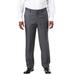 Men's Big & Tall KS Signature Easy Movement® Plain Front Expandable Suit Separate Dress Pants by KS Signature in Grey (Size 60 40)