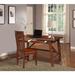 Gracie Oaks Writing Desk w/ Chair Wood in Brown | 30 H x 54 W x 26 D in | Wayfair AEC72DBA2F3C46D4BF52A0E1E9BD3DA1