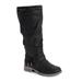 LUKEES by MUK LUKS Bianca Briana Boot - Womens 6 Black Boot Medium