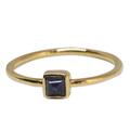 Treasure of Rio,'14k Gold and Sapphire Solitaire Ring'