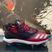 Adidas Shoes | Adidas Icon V Bounce Metal Baseball Cleats Mens Size 13.5 G28254 Red Black | Color: Black/Red | Size: 13.5