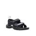 Men's Men's SurfWalker II Leather Sandals by Propet in Black (Size 9 XW)